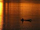 Early, early morning fisherman on the Mekong.